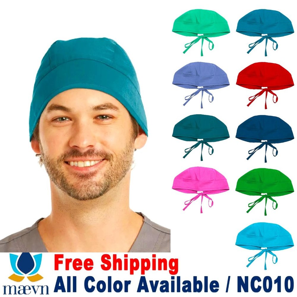 Maevn Unisex Solid Scrub Cap for Doctor Nurse
